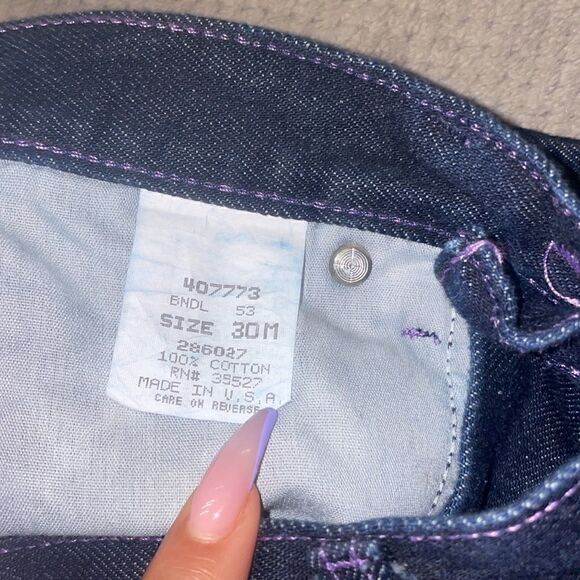 Marithé Francois Girbaud Dark Wash Straight Leg Jeans, SZ 30 - Picture 6 of 7